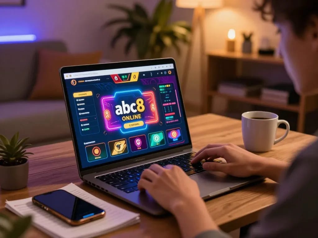 Engaging online gameplay at abc8 casino with vibrant interface and strategy notes.