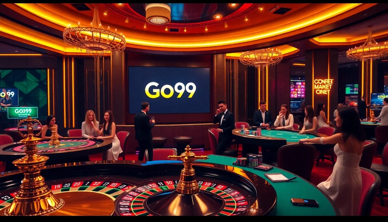 Players enjoying an exciting game at a Go99-powered casino table.
