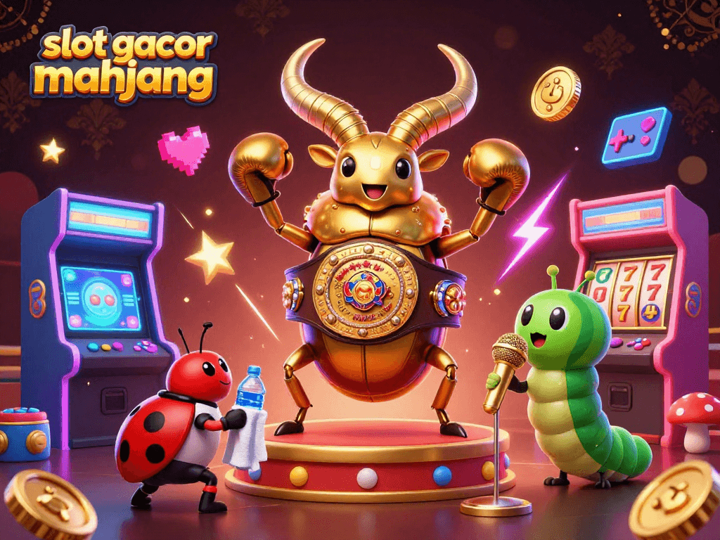 Experience thrilling gameplay with slot gacor mahjong in this vibrant 3D casino illustration.