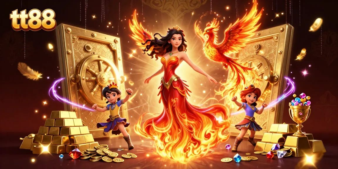 Experience thrilling wins with TT88's vibrant casino games and striking visuals.