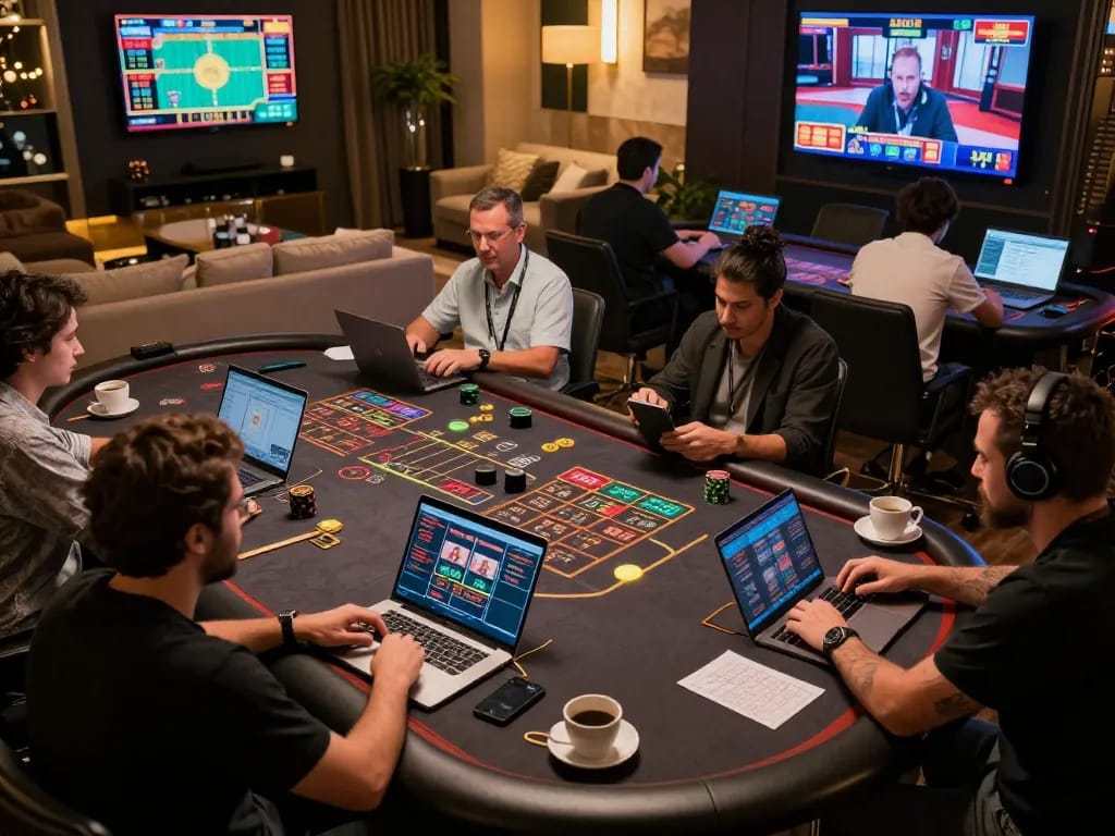 Experience the excitement of dn88 online gaming with players interacting at a live dealer table