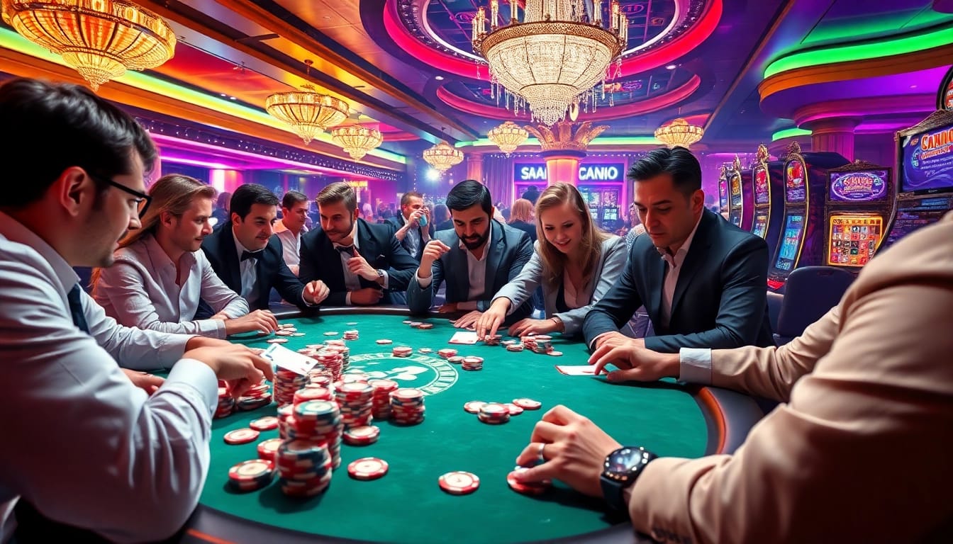 Experience exhilarating casino action with vibrant 7M poker chips, exciting gameplay, and high-stakes tension.
