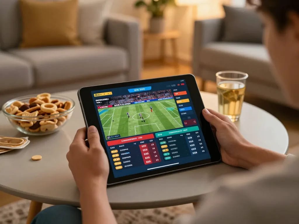 Place sports bets on uk88 platform using a tablet for real-time odds and game updates