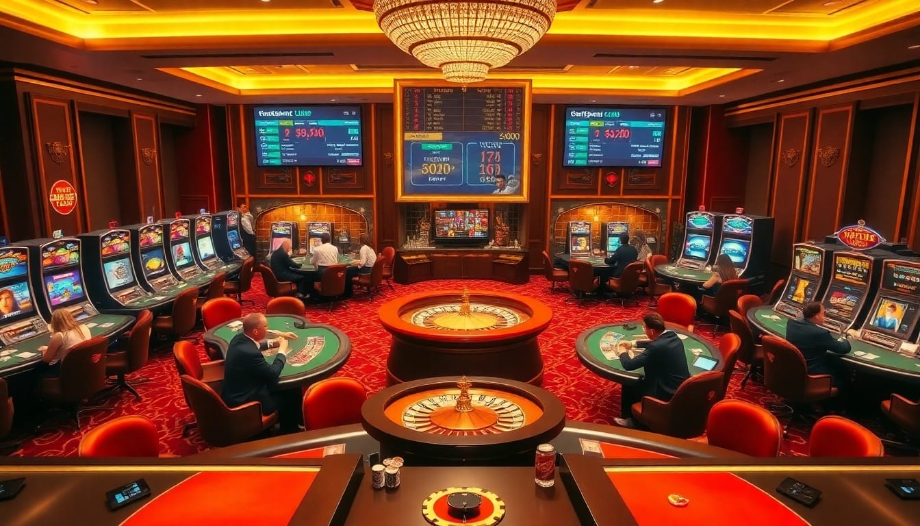 Experience casino excitement at https://vu88.ink/ with vibrant poker tables and luxurious slot machines.