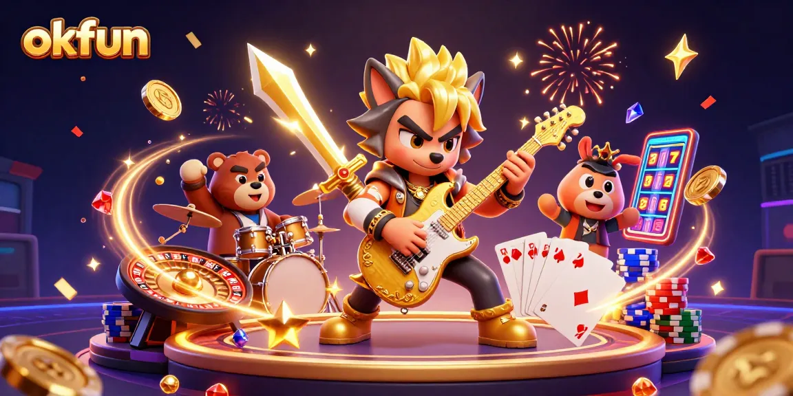 Experience the thrill of okfun gaming with 3D characters and exciting casino elements in action.
