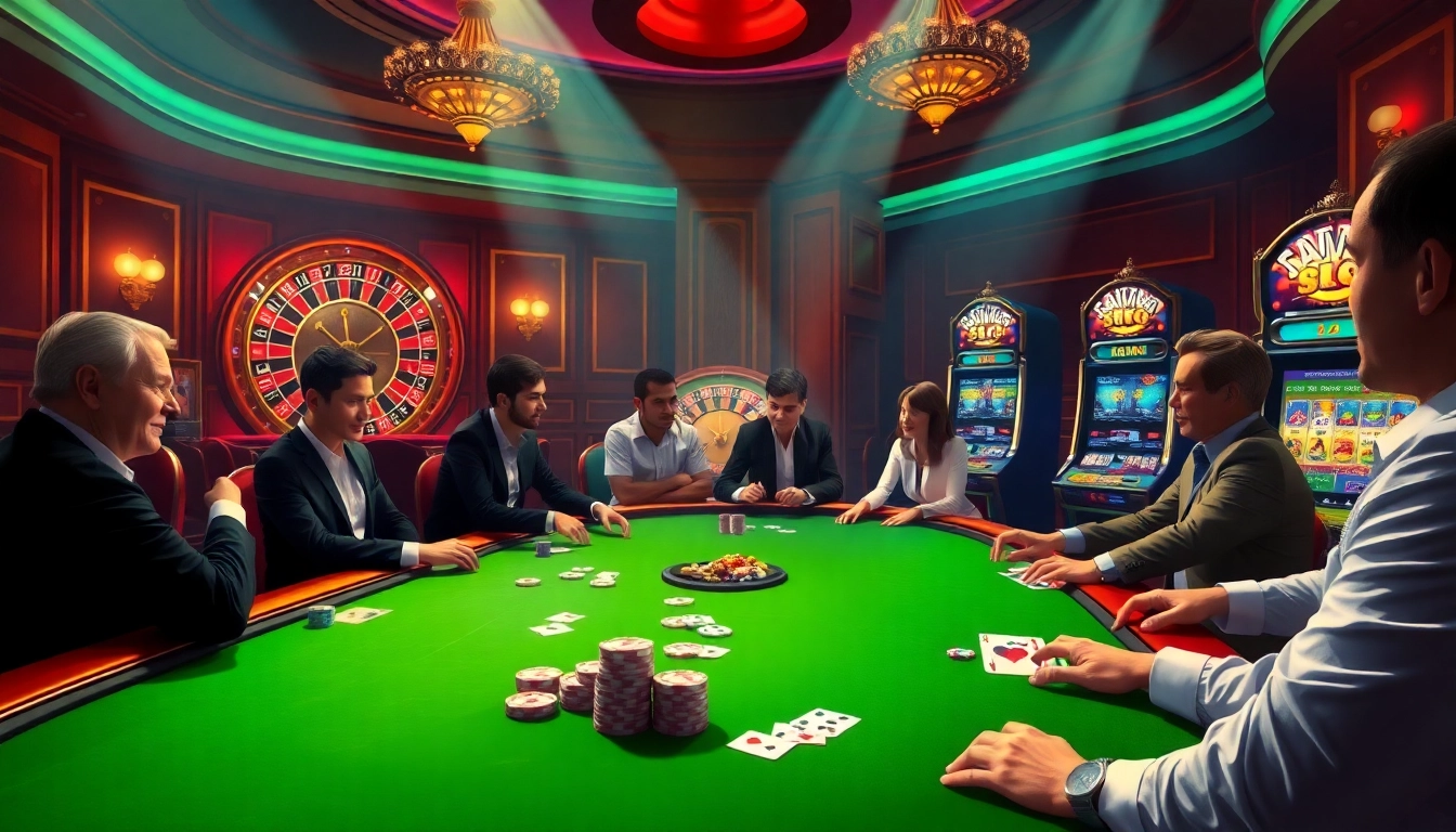 Experience the excitement of go8 online gambling with vibrant casino games and elegant gaming tables.