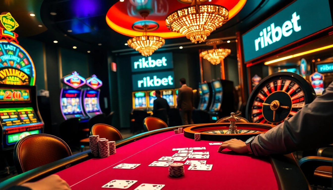 Experience high-stakes poker and vibrant casino gaming at rikbet tables.