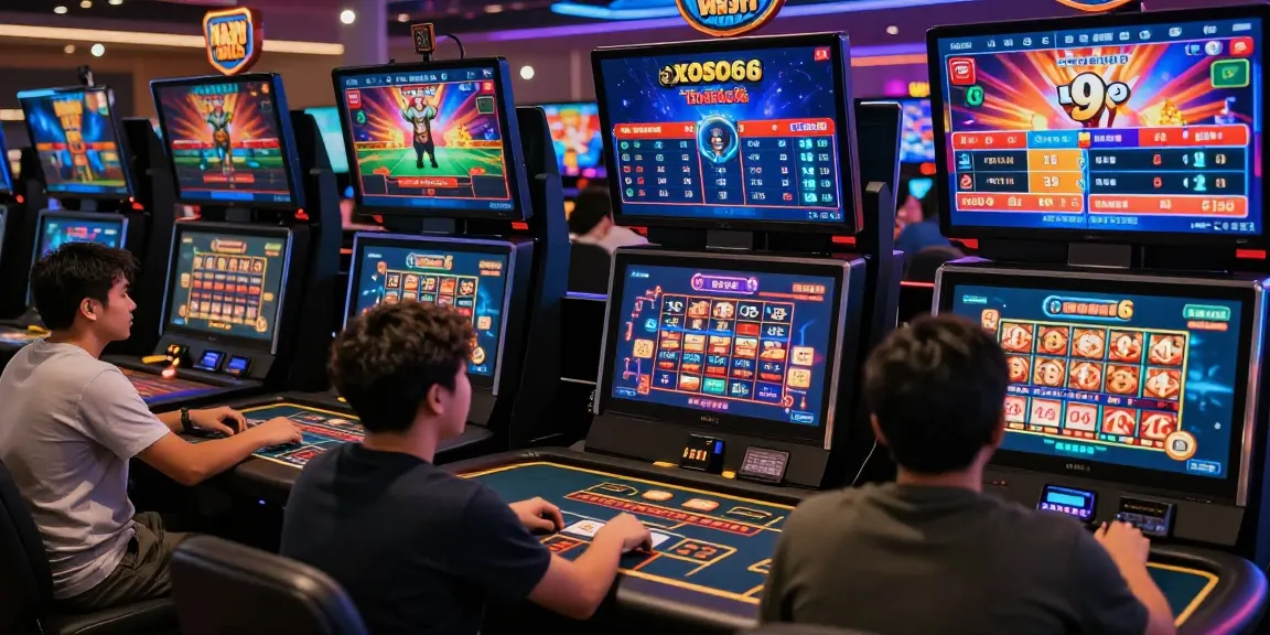 Xoso66 users enjoying vibrant online gaming experience in a modern digital casino environment.
