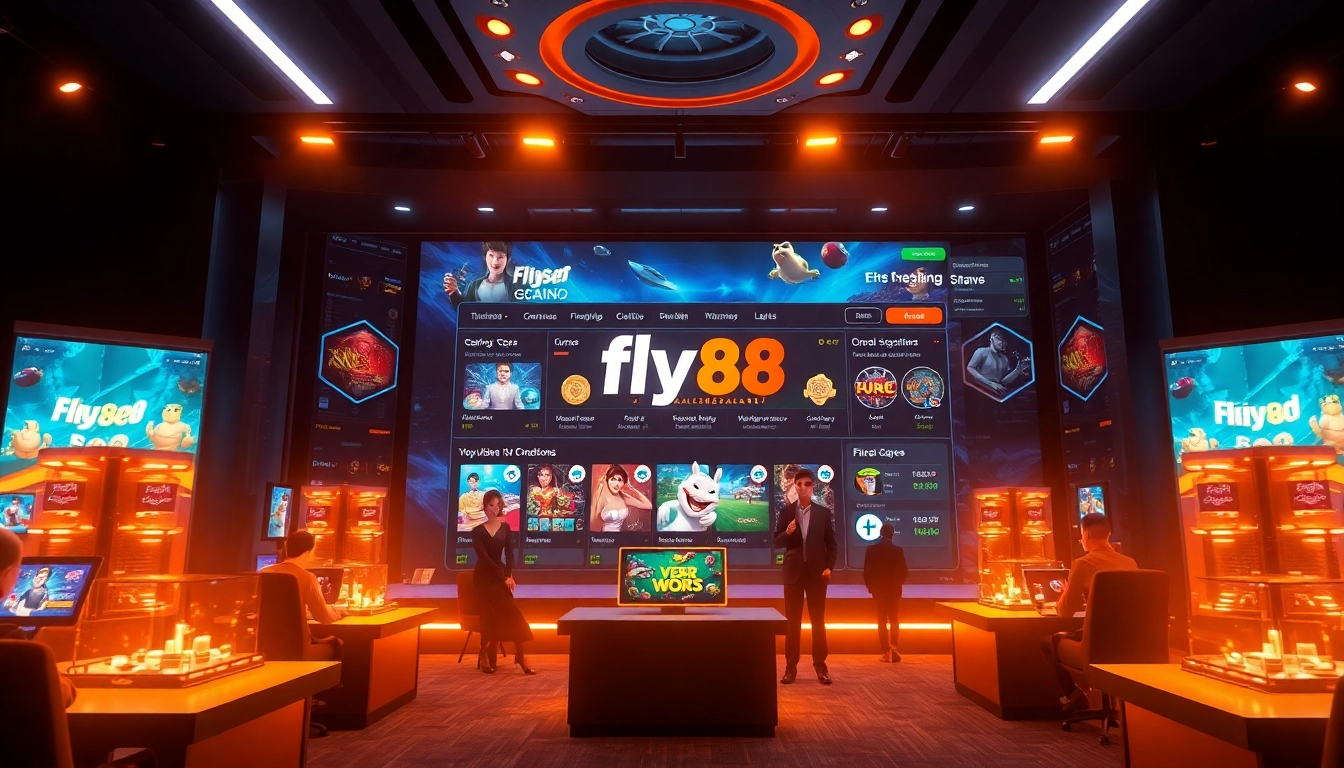 Experience the excitement of Fly88 with its immersive online gambling platform featuring interactive games and user-friendly design.