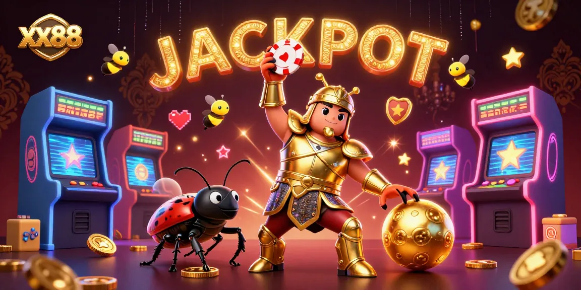 Spin and win at xx88 with vibrant gaming characters celebrating a jackpot victory!