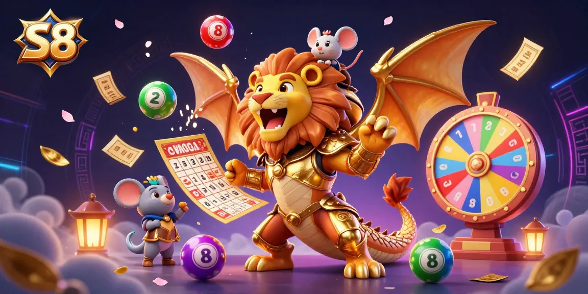 Engage with the S8 adventure as the golden chimera and mouse jockey celebrate with dynamic gaming elements!