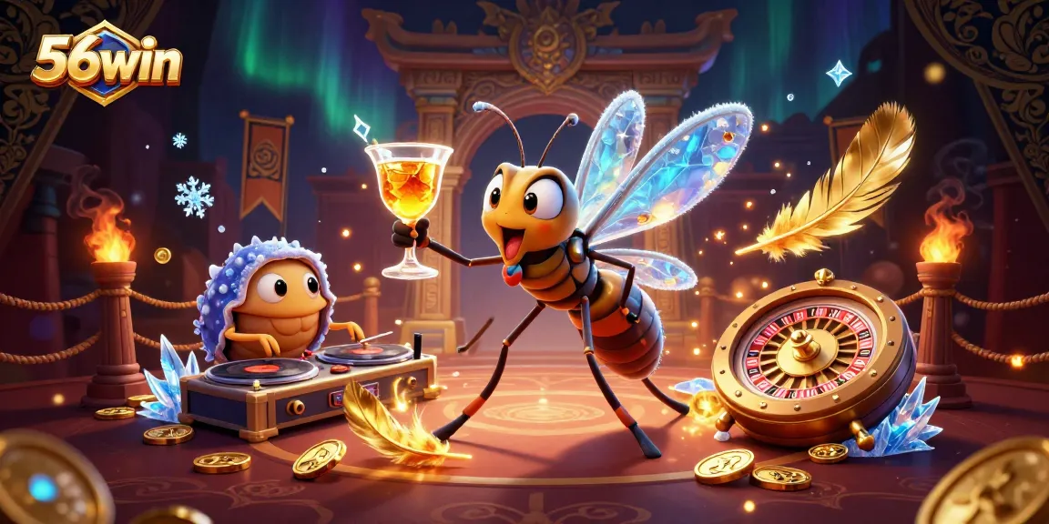 Engage with the vibrant 56win casino experience featuring unique characters and dynamic game elements.