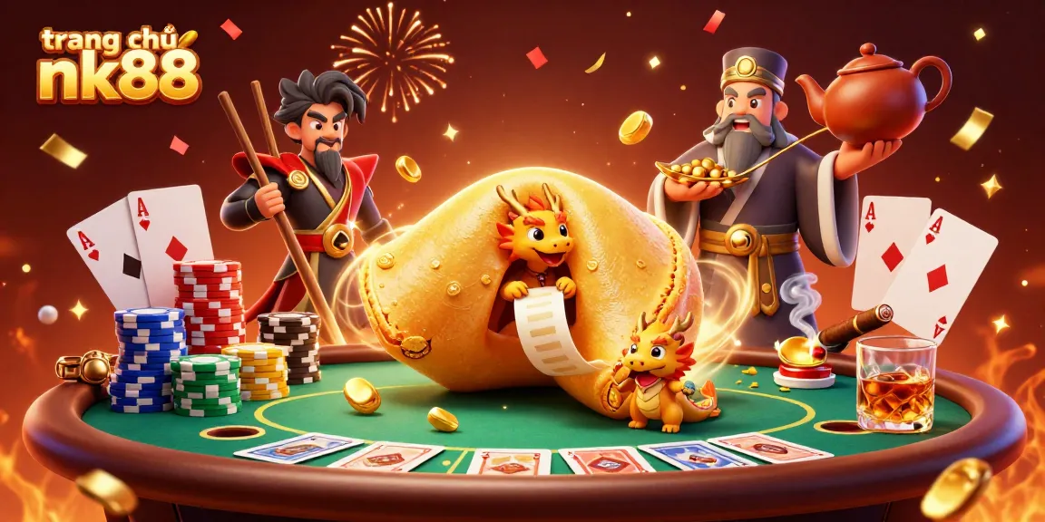 Engage in thrilling actions at trang chủ nk88 with a vibrant casino scene filled with fortune and poker excitement.