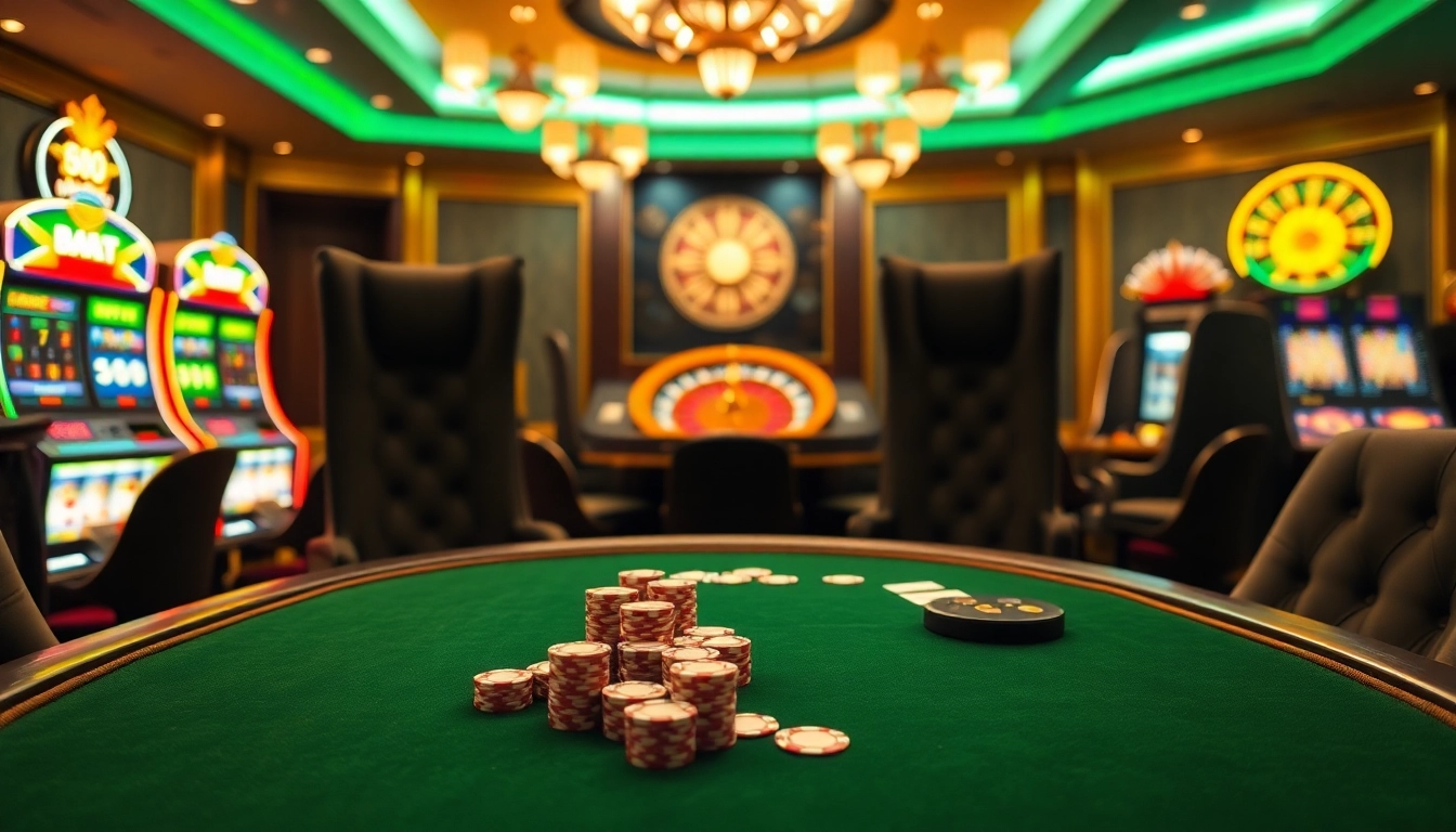 Players engaging in a high-stakes game of poker at 8kbet, highlighting poker chips and cards.
