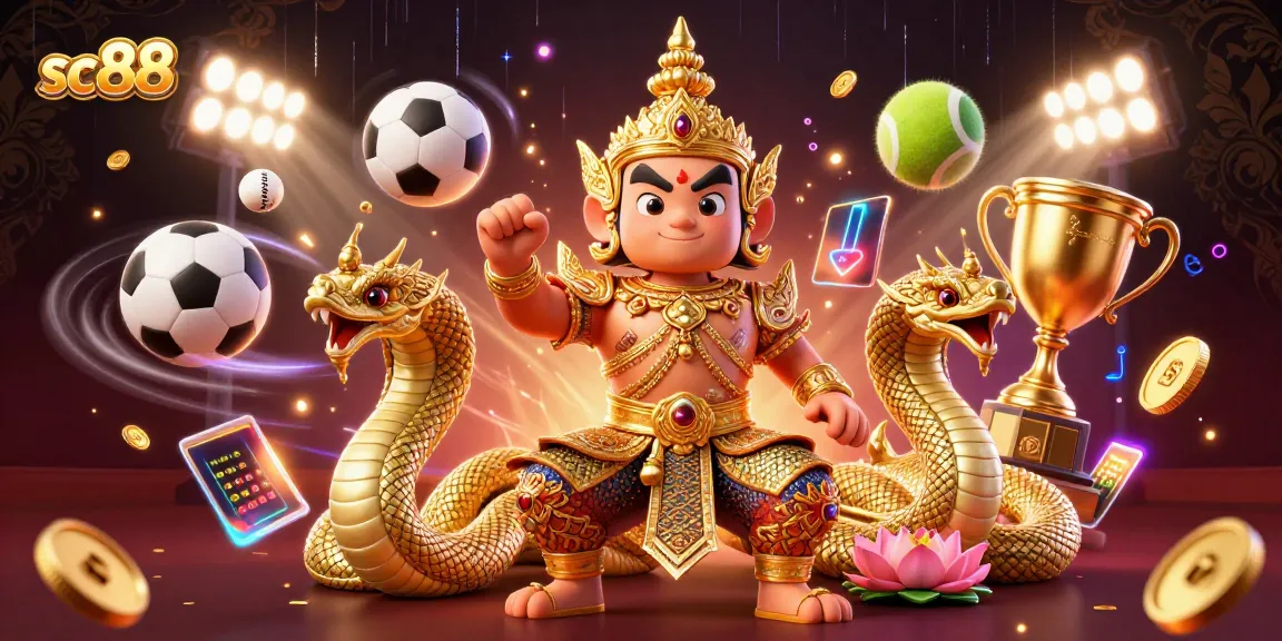 Experience thrilling action at SC88 casino, featuring vibrant characters and dynamic sports elements.