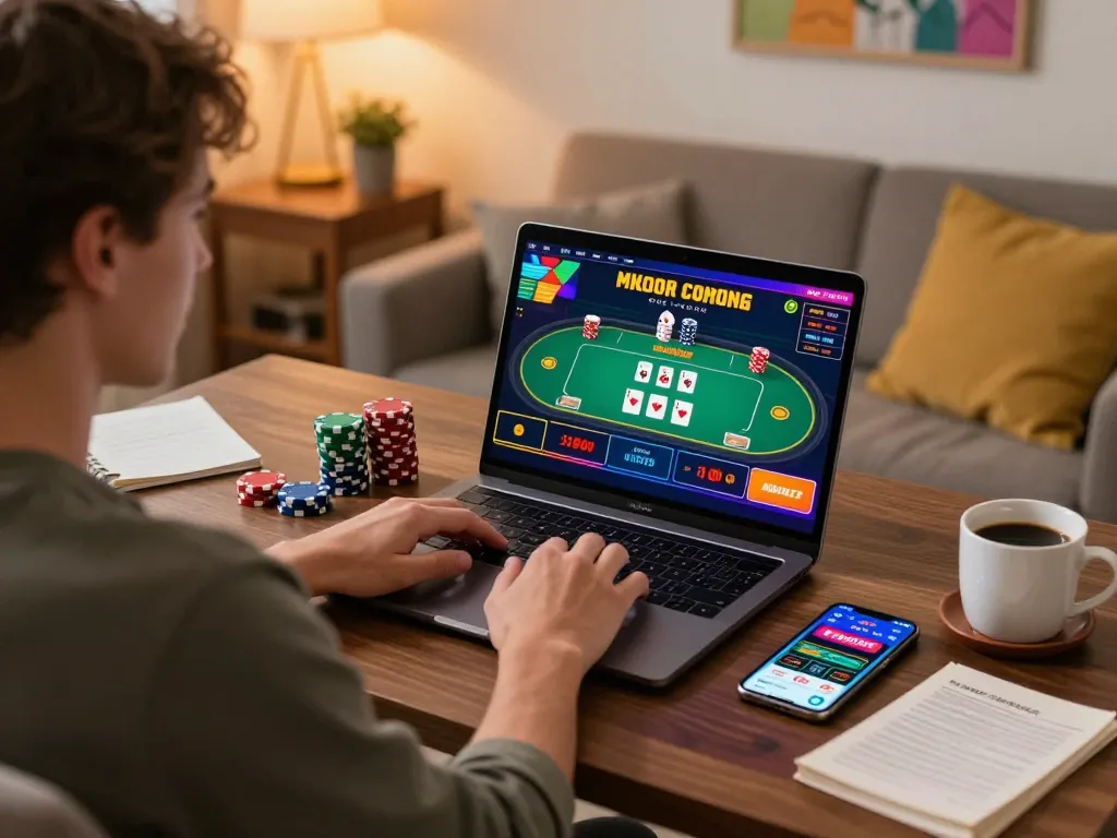 Engaging online sessions at Hitclub casino app while enjoying strategic gameplay at home.