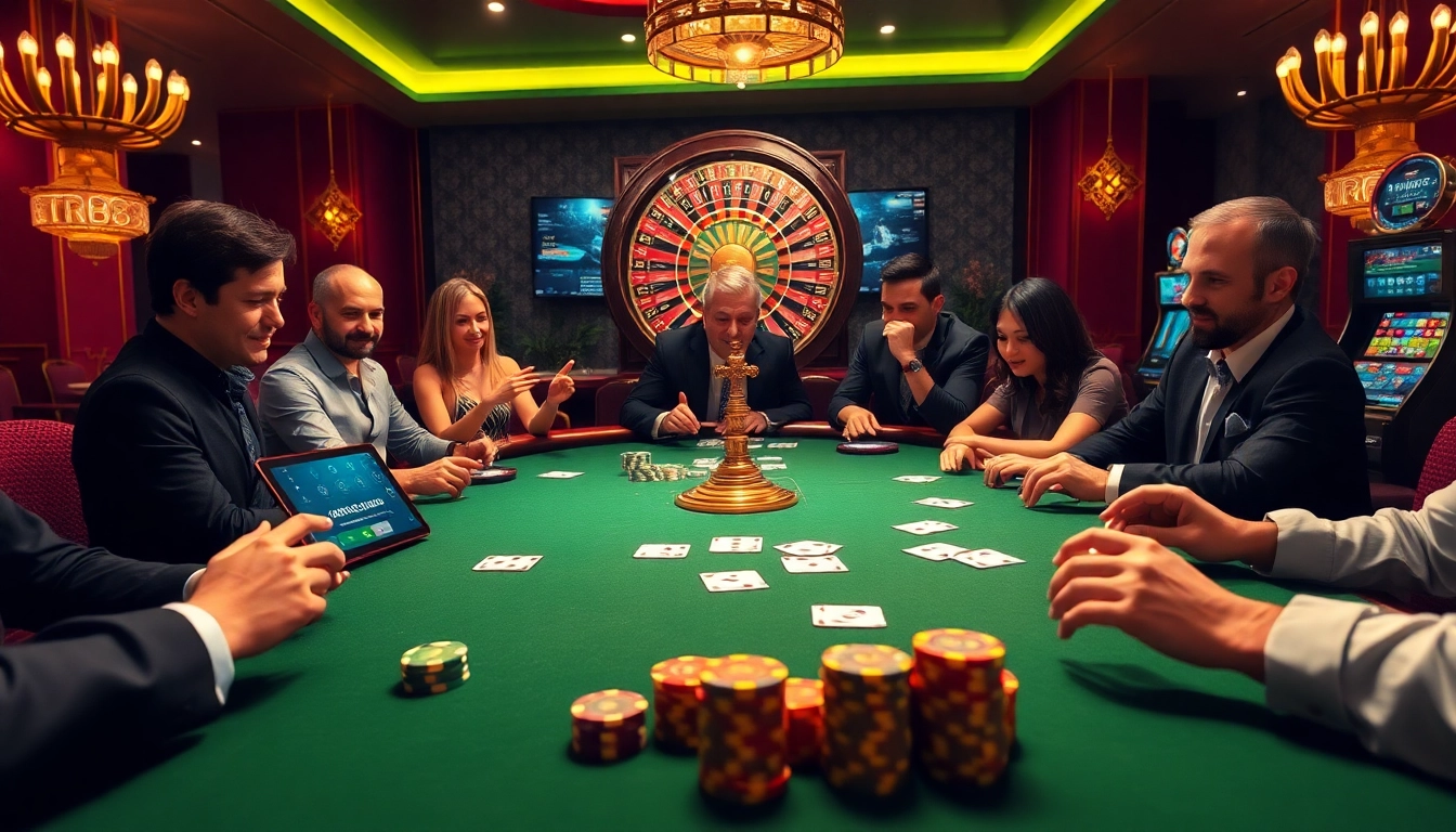 Engage in thrilling gambling experiences at https://tr88.autos/ with vibrant poker tables and roulette wheels.