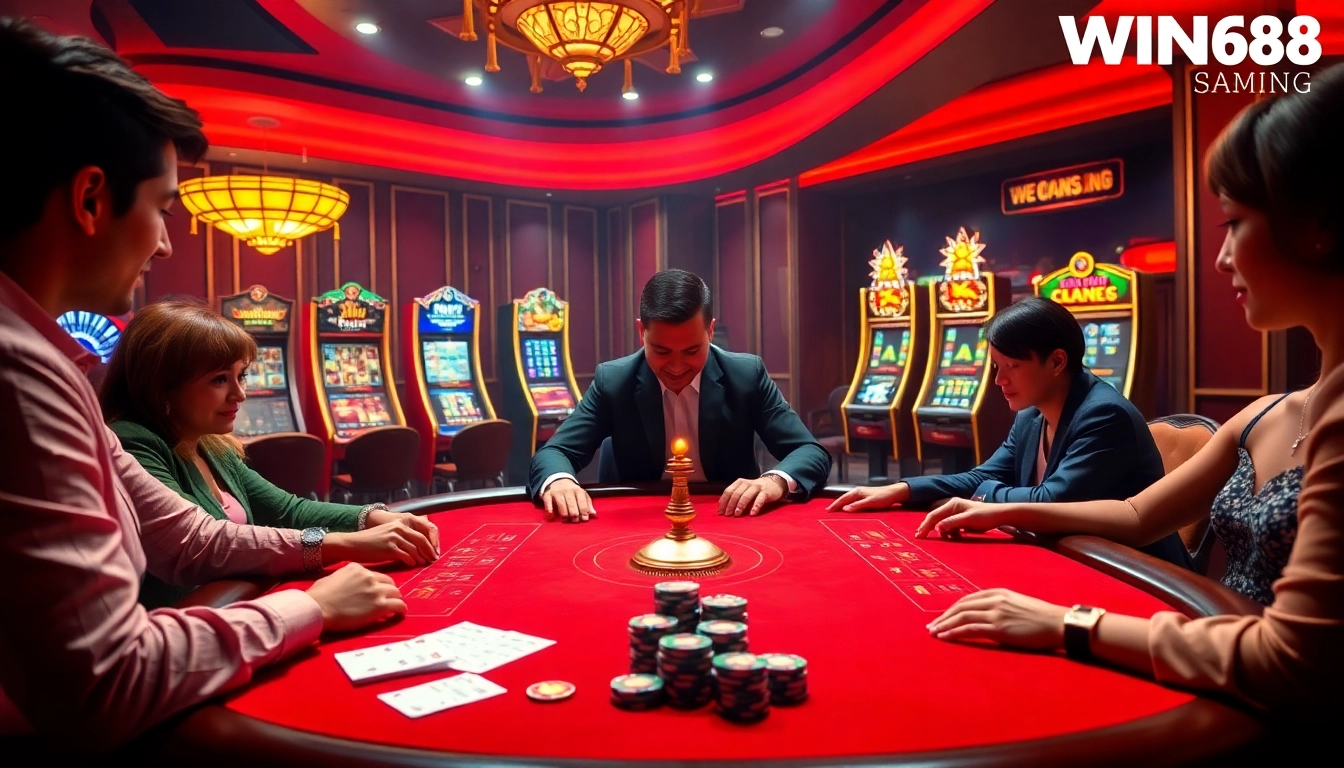 Experience the thrill of online gaming at Trang chủ WIN678 with luxurious casino tables and exciting action.