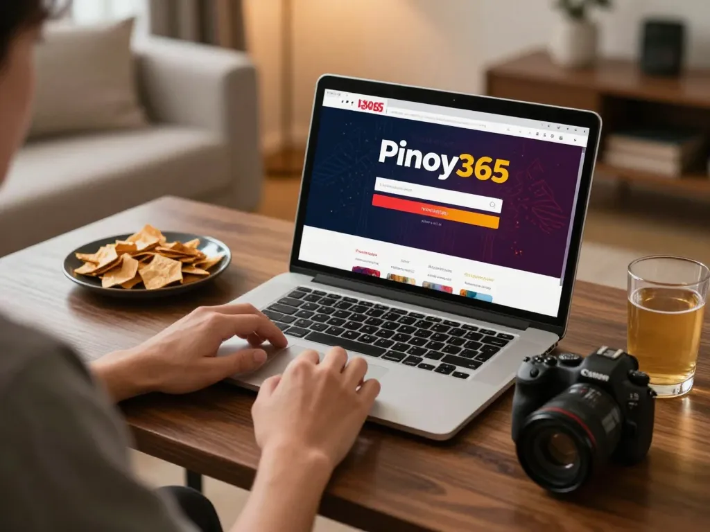 Engage in online gambling through Pinoy Login on a cozy home setup.