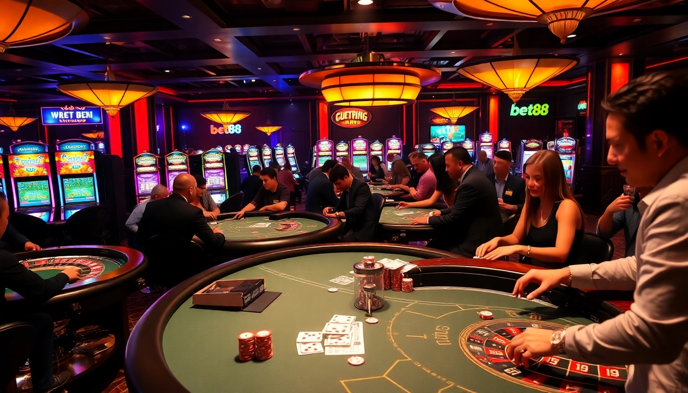 Experience the excitement of gambling at nhà cái bet88 with vibrant casino games and professional players.