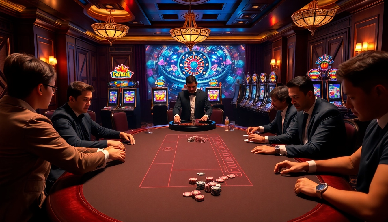 Experience a thrilling poker game at fabet3.com with vibrant action and luxurious ambiance.