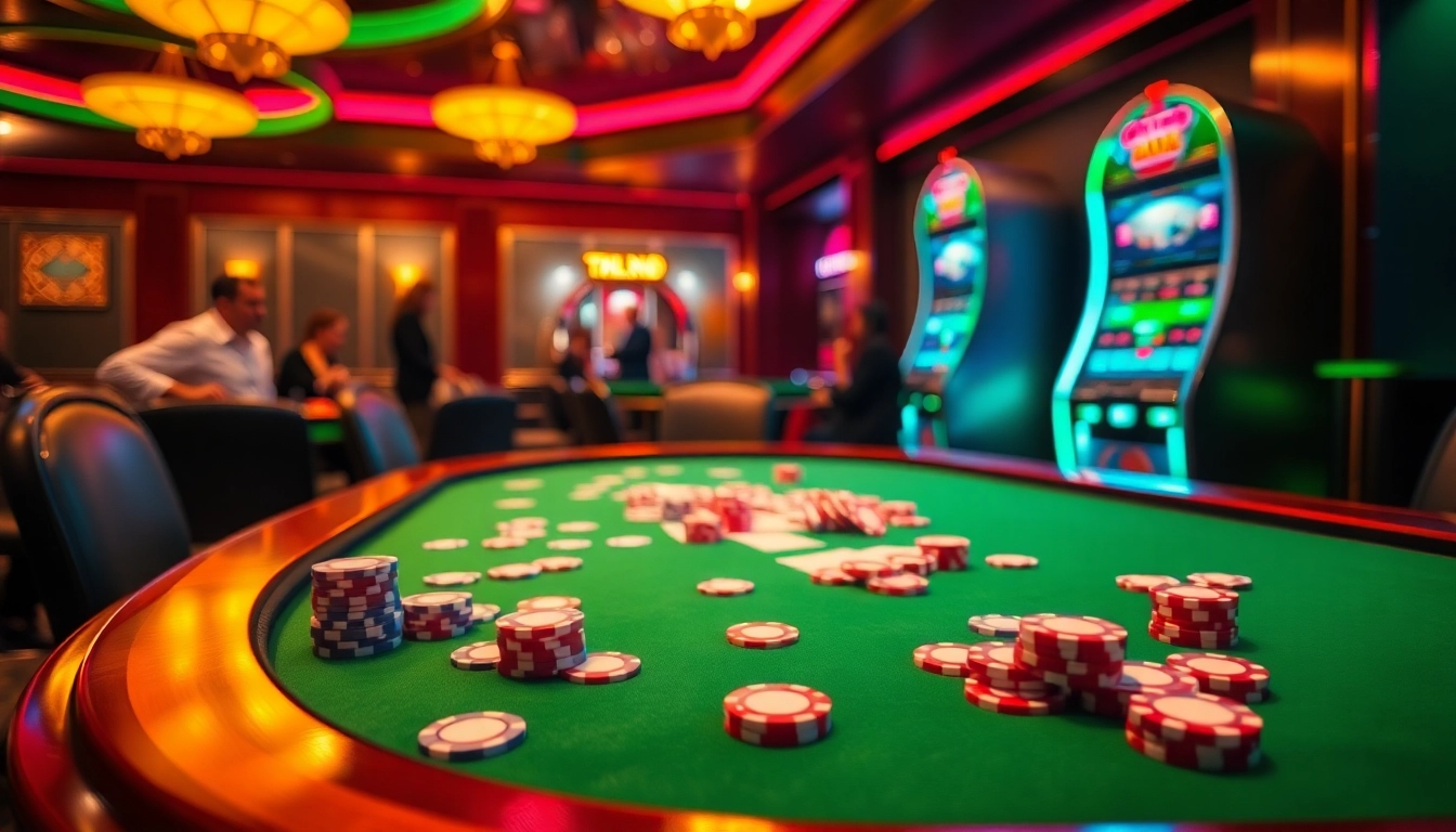 Experience the thrill of 79king at a luxurious casino poker table with vibrant chips and cards.