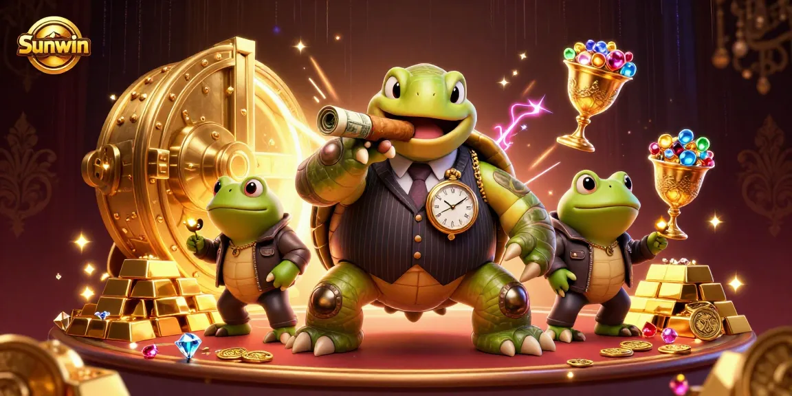 Experience thrilling wins at Sunwin with vivid cartoon characters and exciting casino elements.