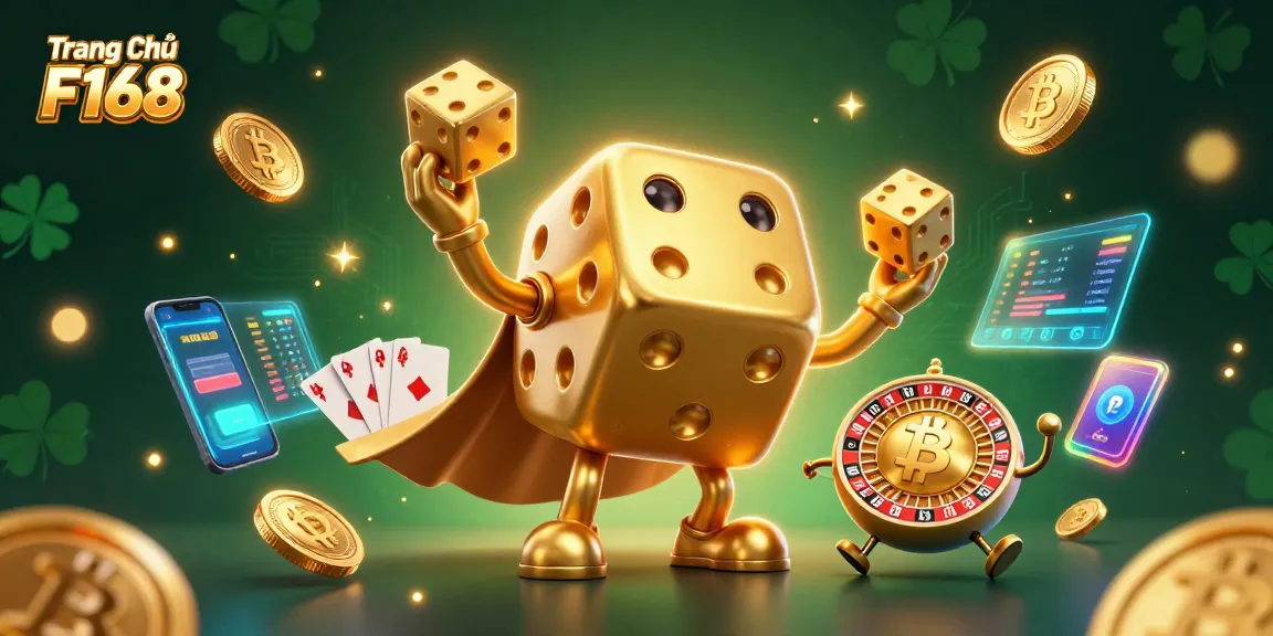 Play exciting games at Trang Chủ F168 with vibrant characters and thrilling gambling elements.