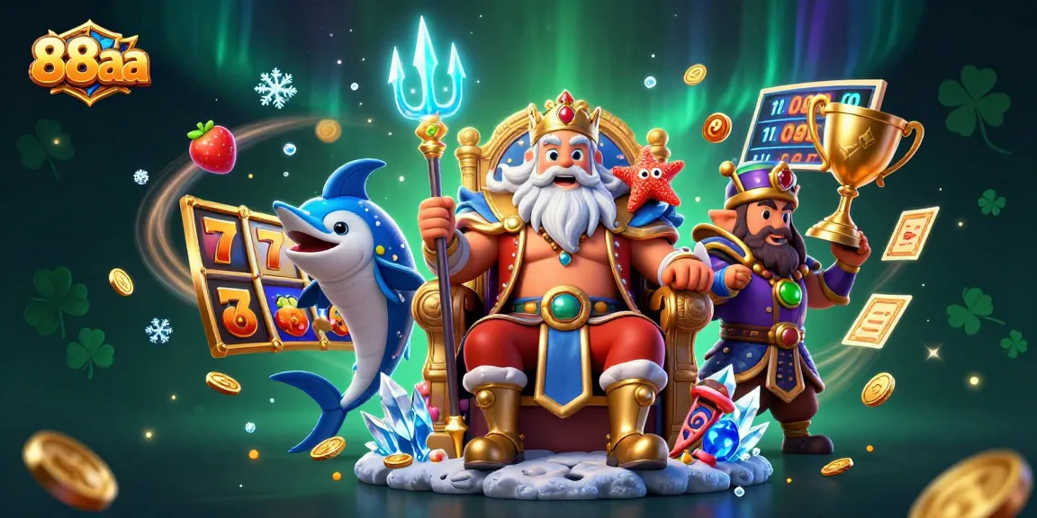 Experience 88aa's exciting slot game thrills with colorful reels, jackpot counters, and vibrant characters.