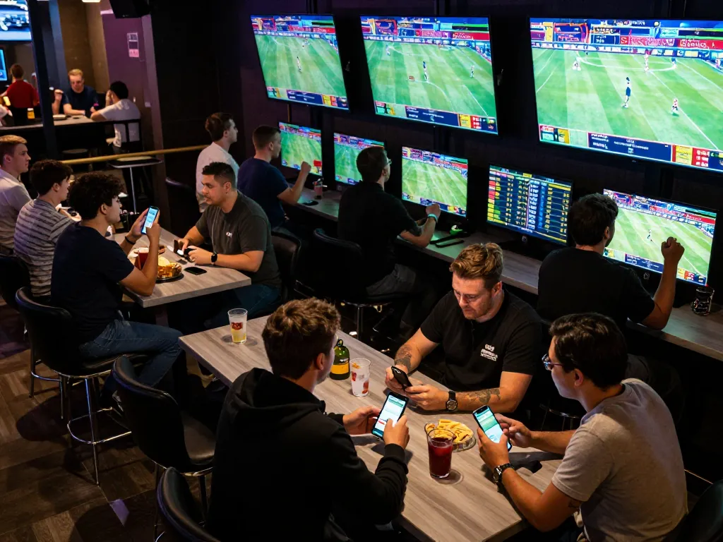 Kuwin offers thrilling sports betting experiences with friends celebrating wins and strategizing.