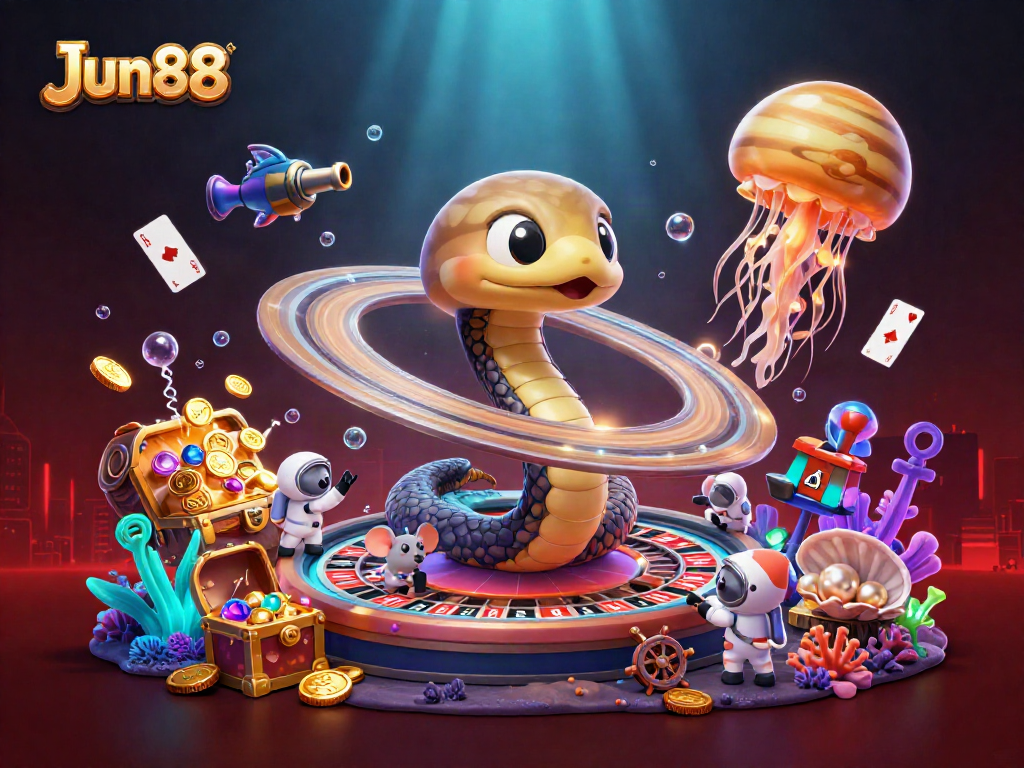 Engage with slots and roulette at Jun88, exploring a vibrant casino universe.
