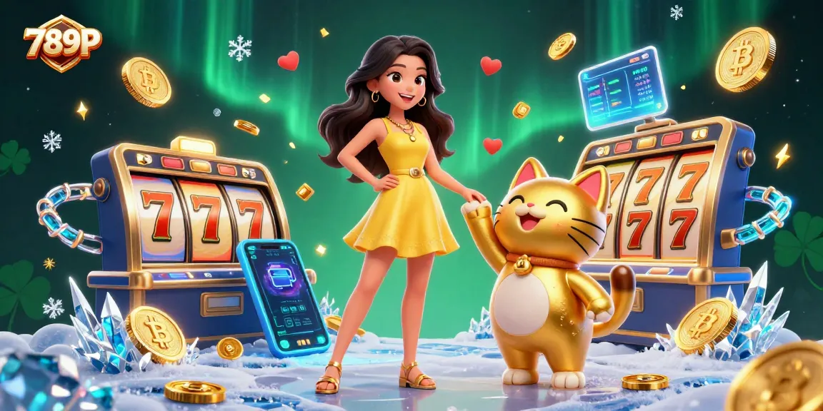 Engage with 789P's thrilling slot games and lucky symbols in vibrant 3D illustration