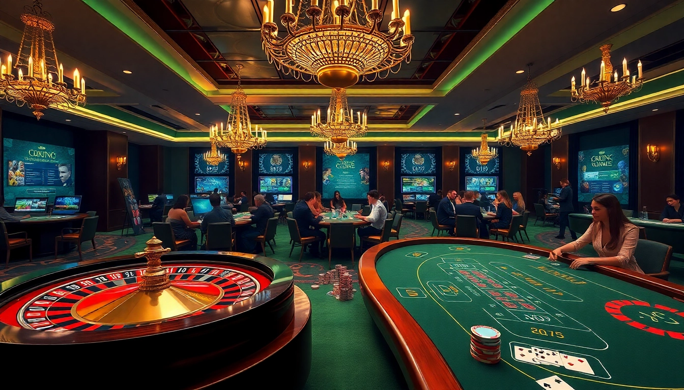 Experience the excitement of winning with OKFUN at a luxurious casino gaming table.