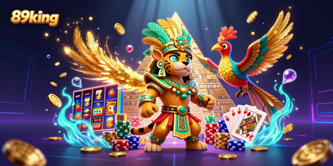 Experience the thrill of casino gaming with 89king and vibrant slot reels showcasing lucky symbols.