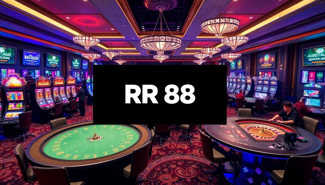 Experience the thrill of winning at RR88 with vibrant casino games and engaging players.