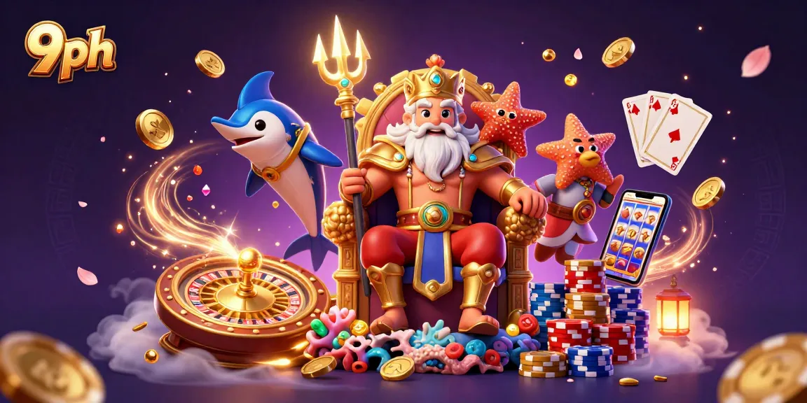 Experience the thrill of 9ph with vibrant casino characters and dynamic game elements in action.