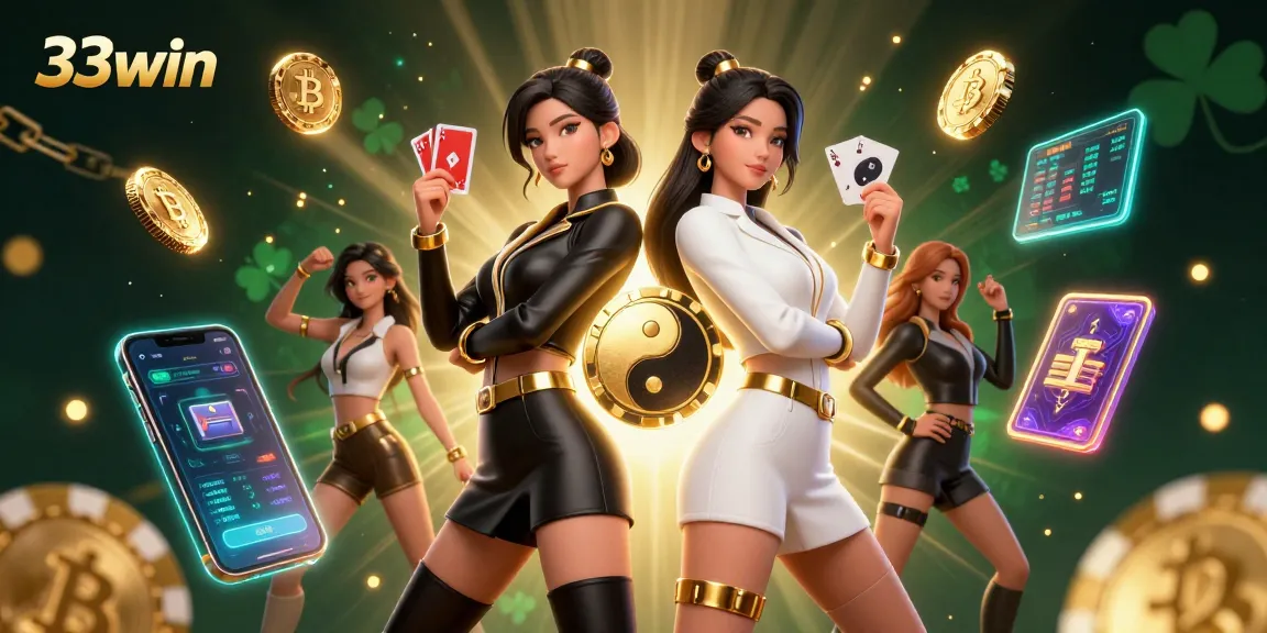 Experience exciting gameplay at 33win with stunning visuals depicting casino action and high-energy elements.