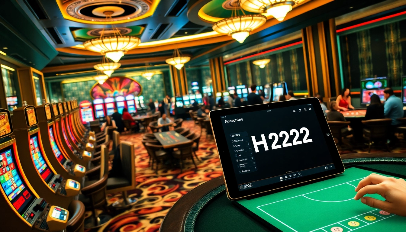 Experience the excitement at PH222 Casino with vibrant slot machines and poker tables.