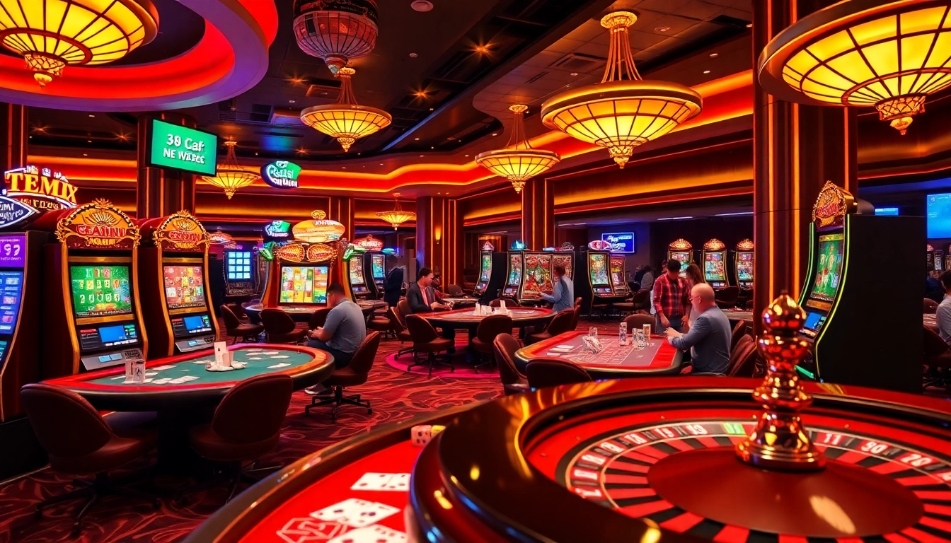 Exciting casino experience at nhà cái 98win with vibrant games and luxury atmosphere.