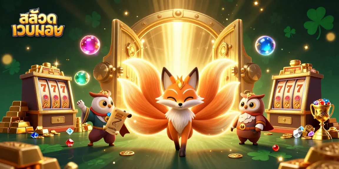 Spin the reels on สล็อตเว็บตรง with a vibrant nine-tailed fox and treasures bursting forth!