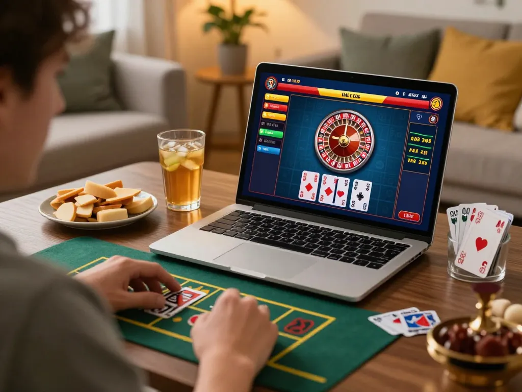 Engaging in a thrilling online casino experience with 999bet, showcasing live dealer gameplay