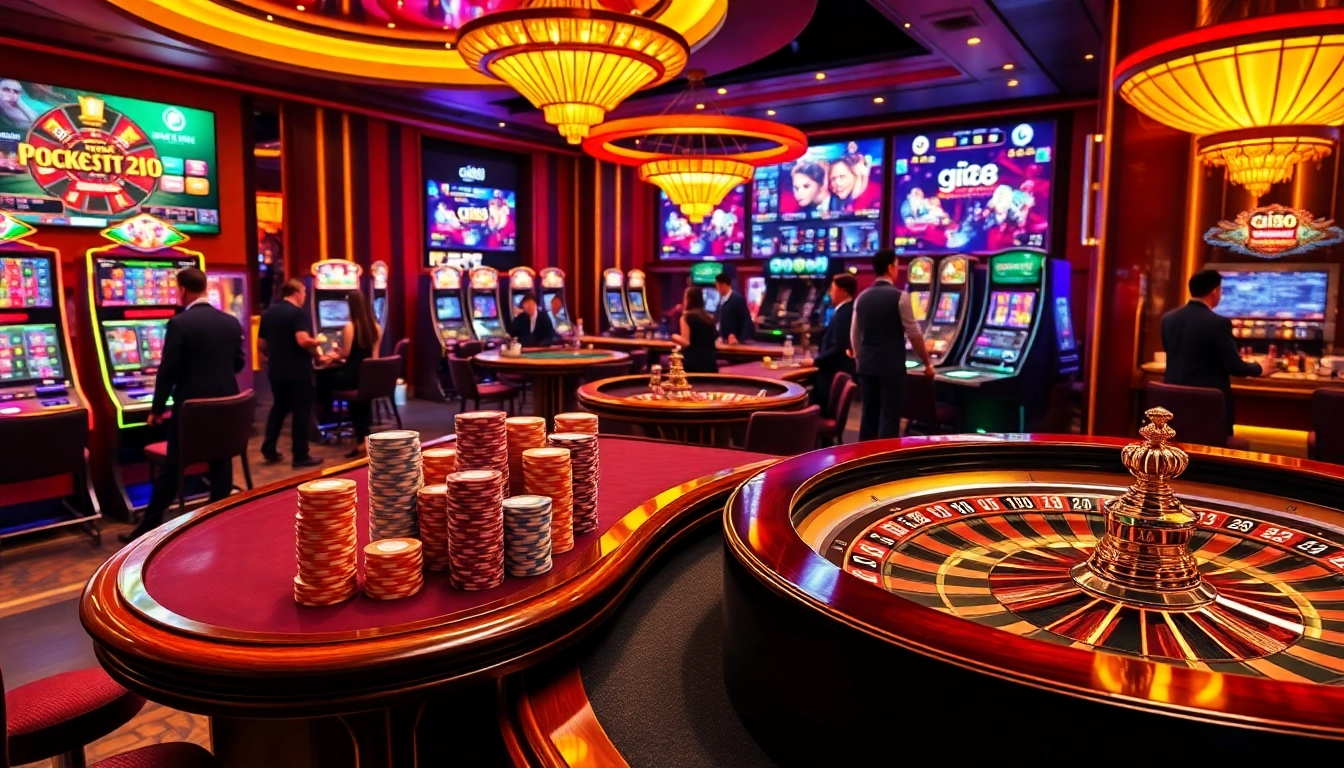Experience the excitement of gi88 with vibrant casino visuals featuring poker chips and live games.