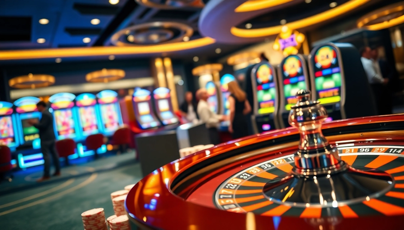 DAGA casino scene with vibrant roulette and poker chips highlighting thrilling gameplay.