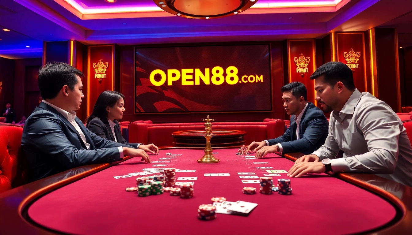 Experience high-stakes gaming at OPEN88 COM with professional poker action and luxury ambiance.