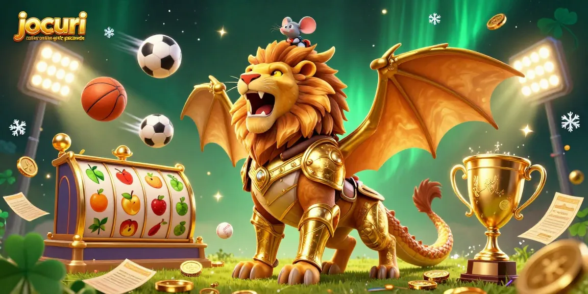 Joacă jocuri casino online gratis pacanele cu păcănele și premii strălucitoare în această ilustrație vibrantă.