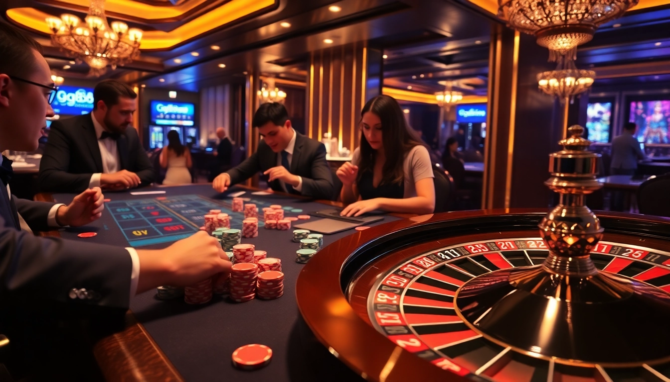 Experience thrilling gameplay at gg88 with vibrant casino tables and engaging players.