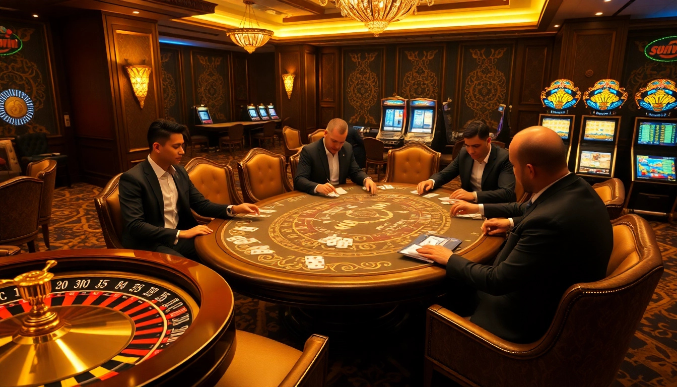 Experience exciting poker action at sunwin’s luxurious casino tables.