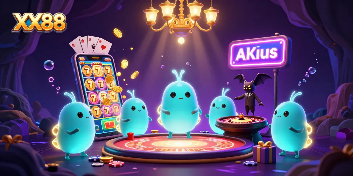 Play thrilling games at XX88 with glowworms lighting a vibrant cave casino scene.