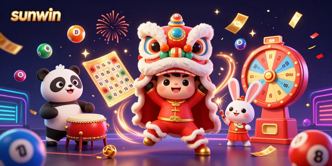 Engage with sunwin's vibrant lottery scene featuring dynamic characters and exciting game elements.