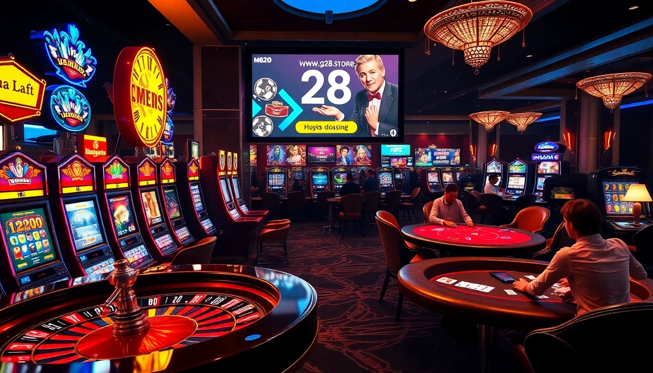 Experience thrilling gaming action at https://g28.store/ with vibrant slot machines and poker excitement.